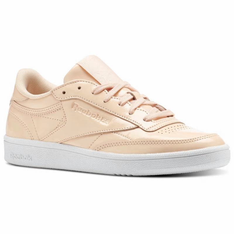 Tenisi Reebok Club C 85 Patent Dama Roz/Albi Romania FC1082BZ